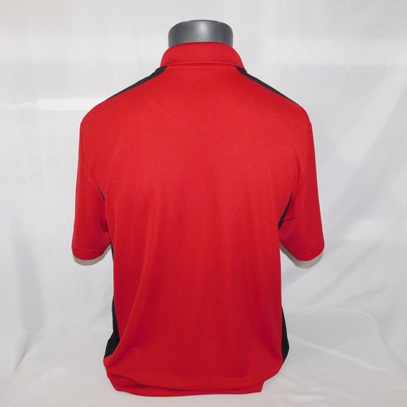 PGA Tour Mens L Red Black Polo Golf Shirt - Picture 4 of 9
